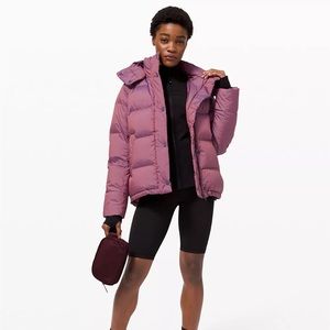 lululemon *RARE* Heathered Plumful Wunder Puff Size 0